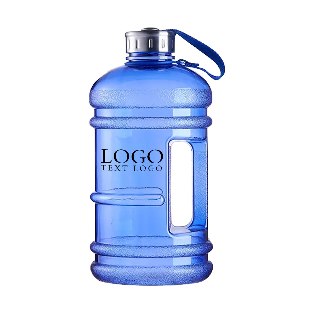 Super Large 75 Oz Water Bottle Blue with Logo