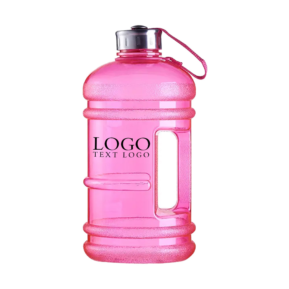 Super Large 75 Oz Water Bottle Pink with Logo
