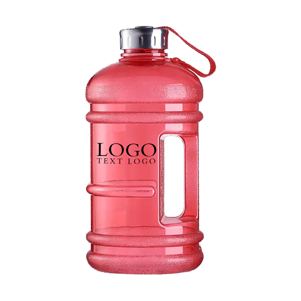 Super Large 75 Oz Water Bottle Red with Logo