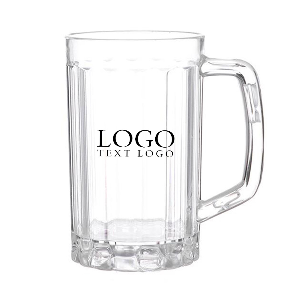 Transparent Plastic Beer Cup with Logo
