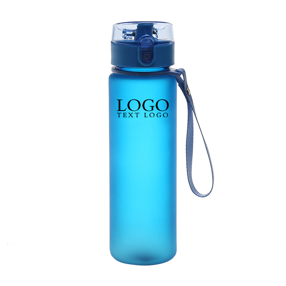Tritan Sport Water Bottle Blue with Logo