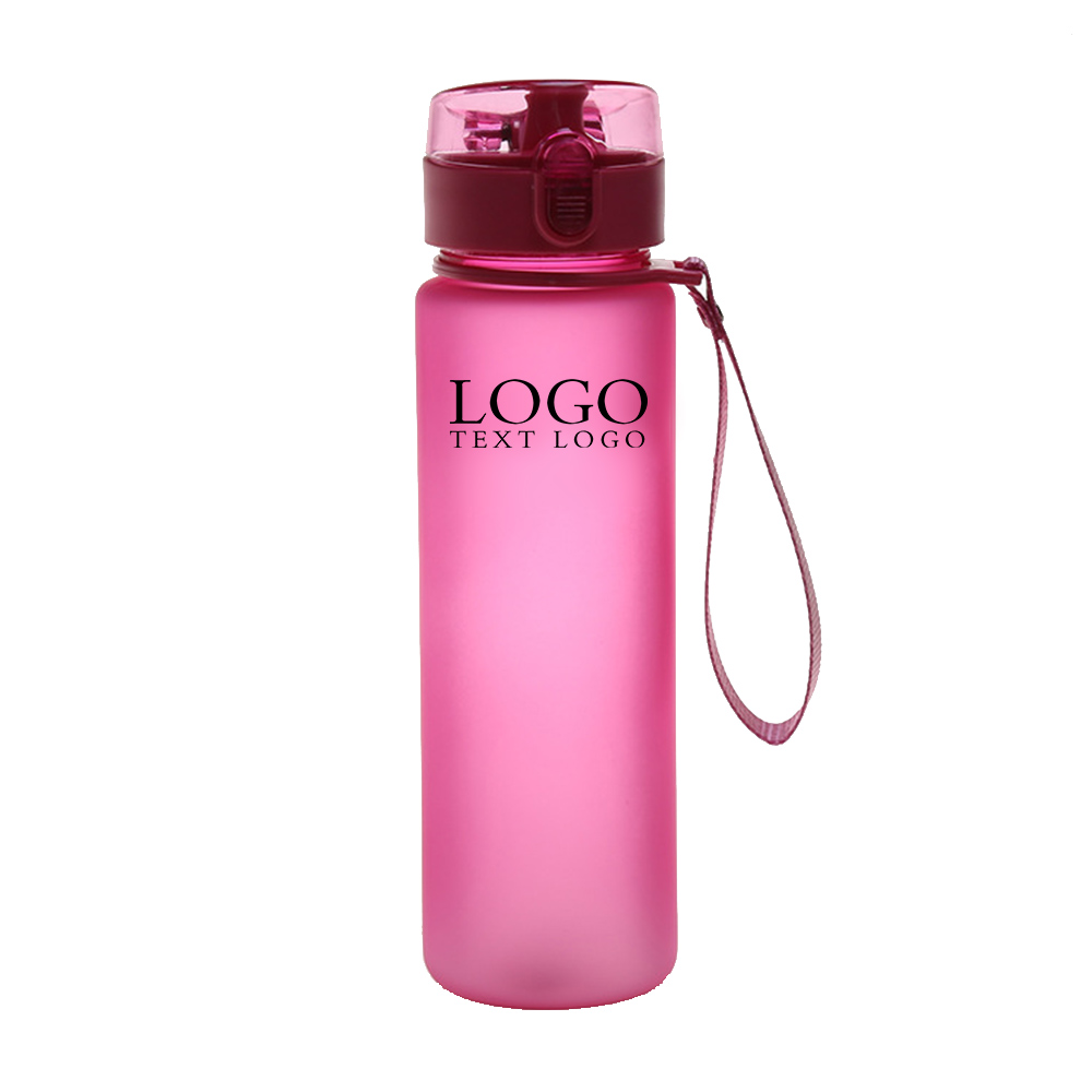 Tritan Sport Water Bottle Pink with Logo