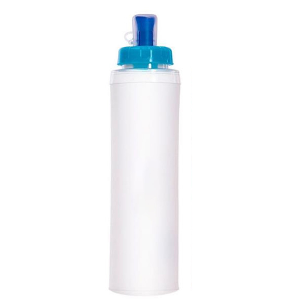 White Promo 14 OZ Collapsible Running Soft Flask Bottle