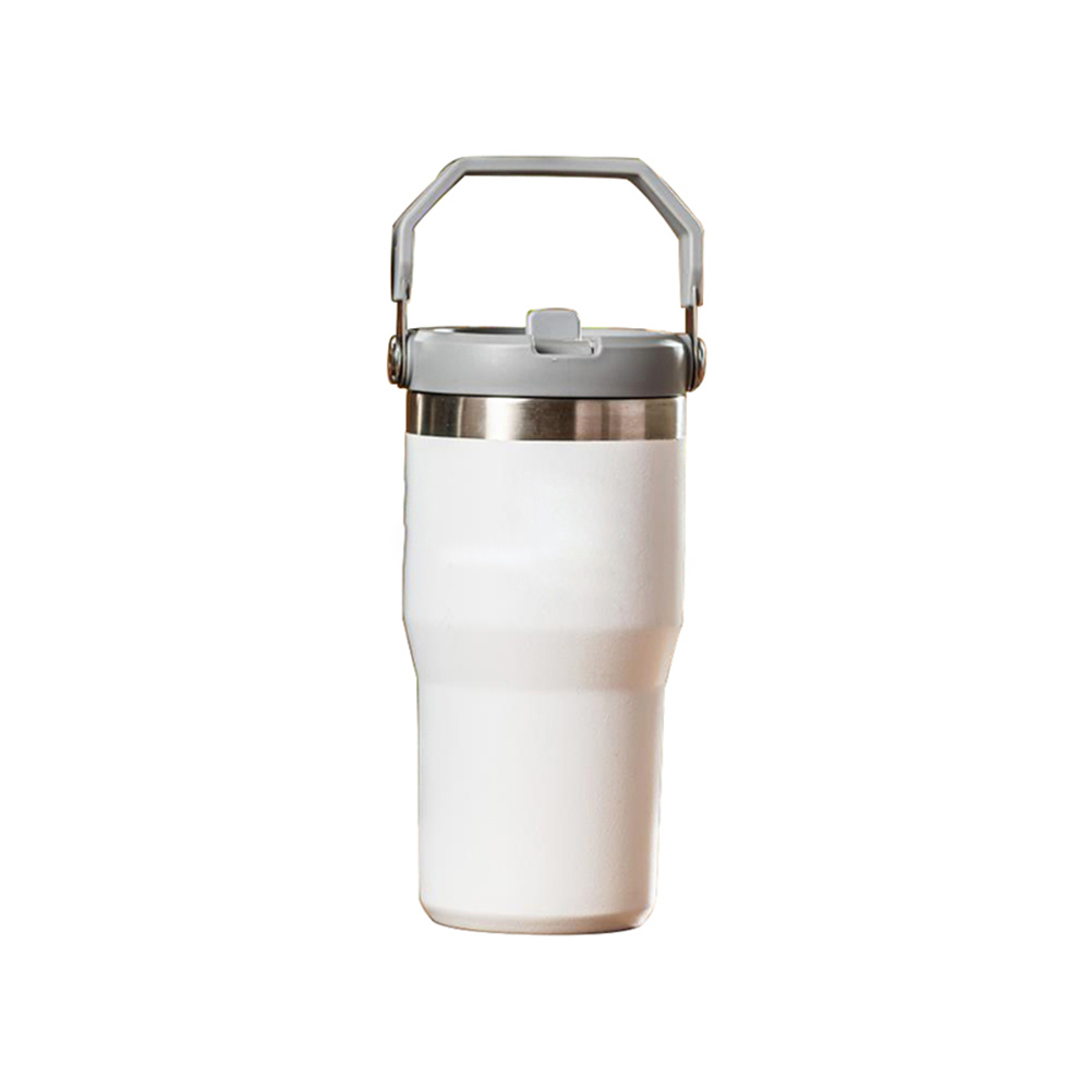 White Promo 20oz Stainless Steel Water Bottle Double Walled