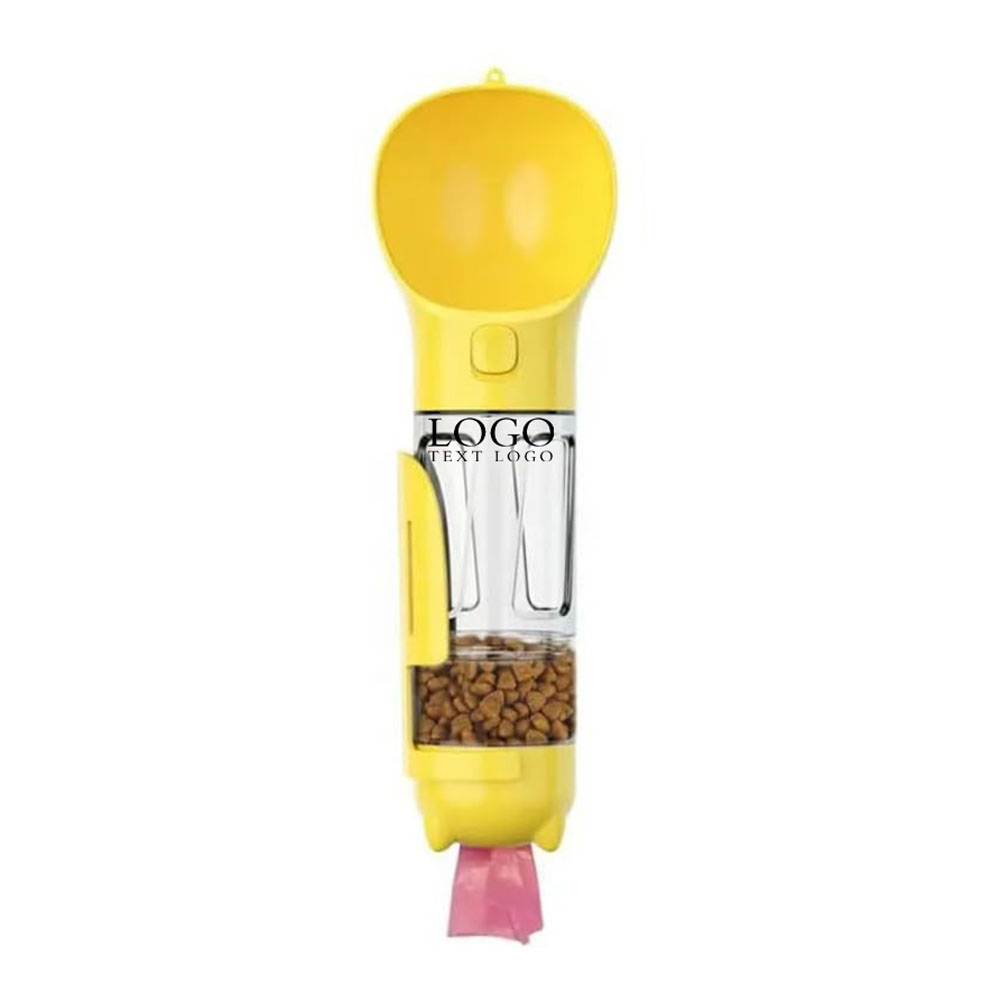 Yellow Promo Multifunctional Pet Water Bottle With Logo