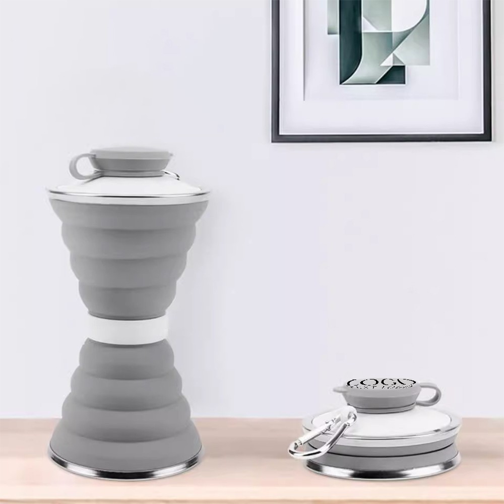 Your Promo 17oz Reuseable Silicone Cup With Carabiner