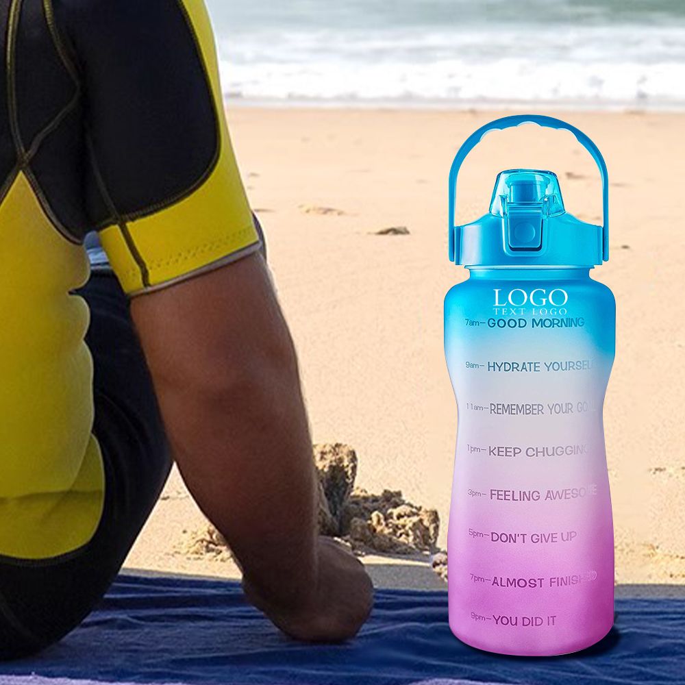 Your Promo 67OZ Water Bottle with Motivational Time Marker