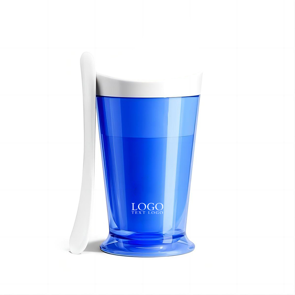 250ml BPA-free Slush and Shake Maker Quick Frozen Magic Slushy Cup Blue With Logo
