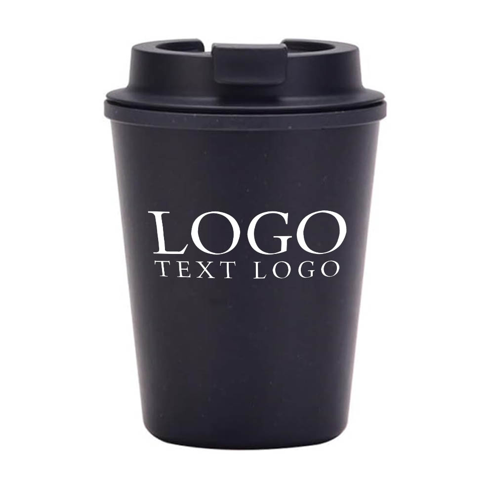 Black Promo Eco-Friendly Reusable Coffee Cup With Logo