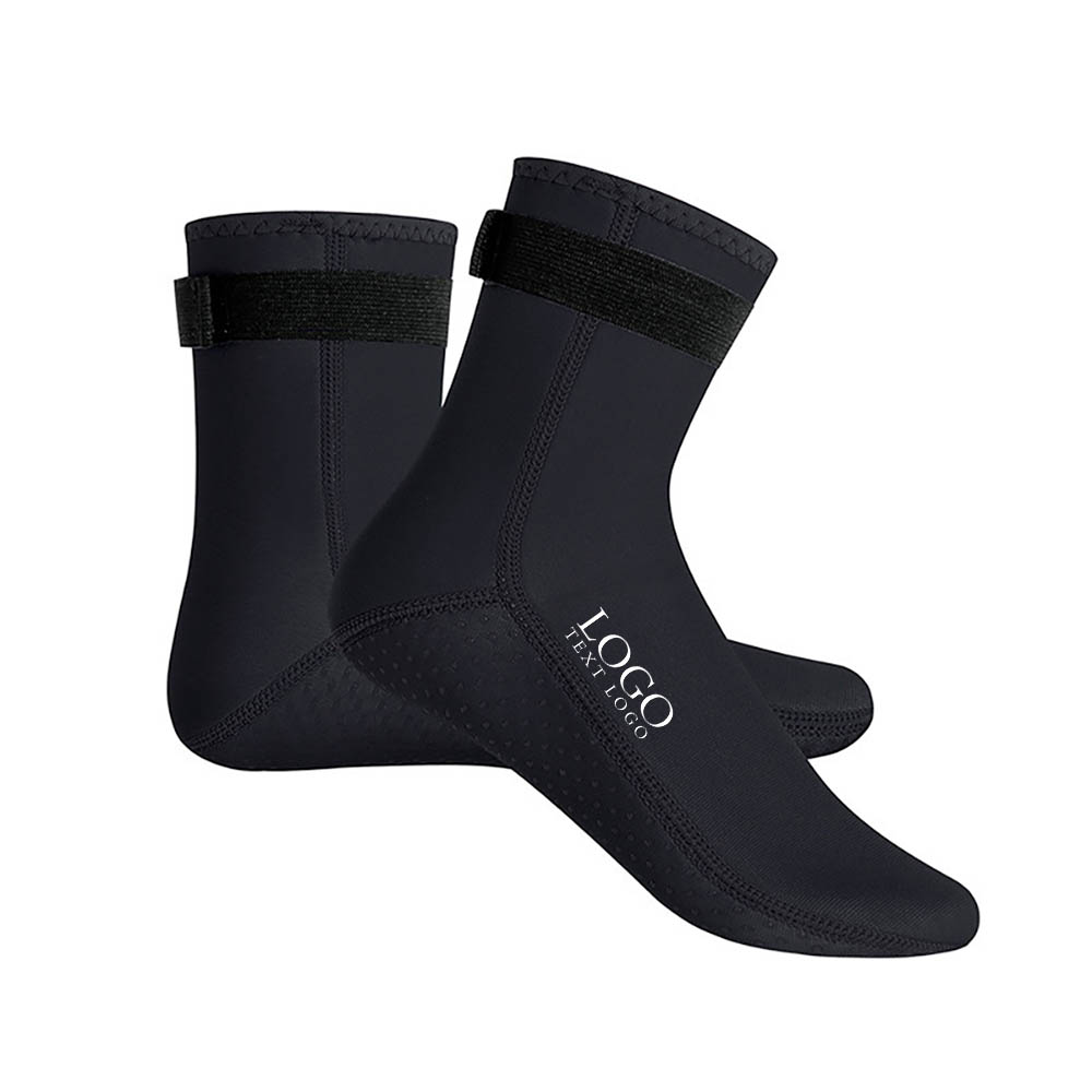 Black Promo Surf Diving Socks With Logo