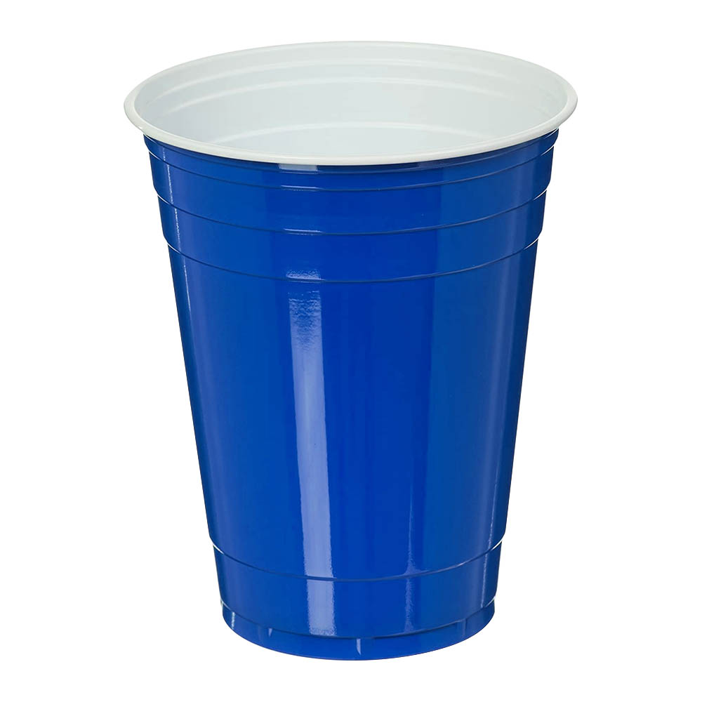 Blue Promo 12 oz Reusable Party Cups