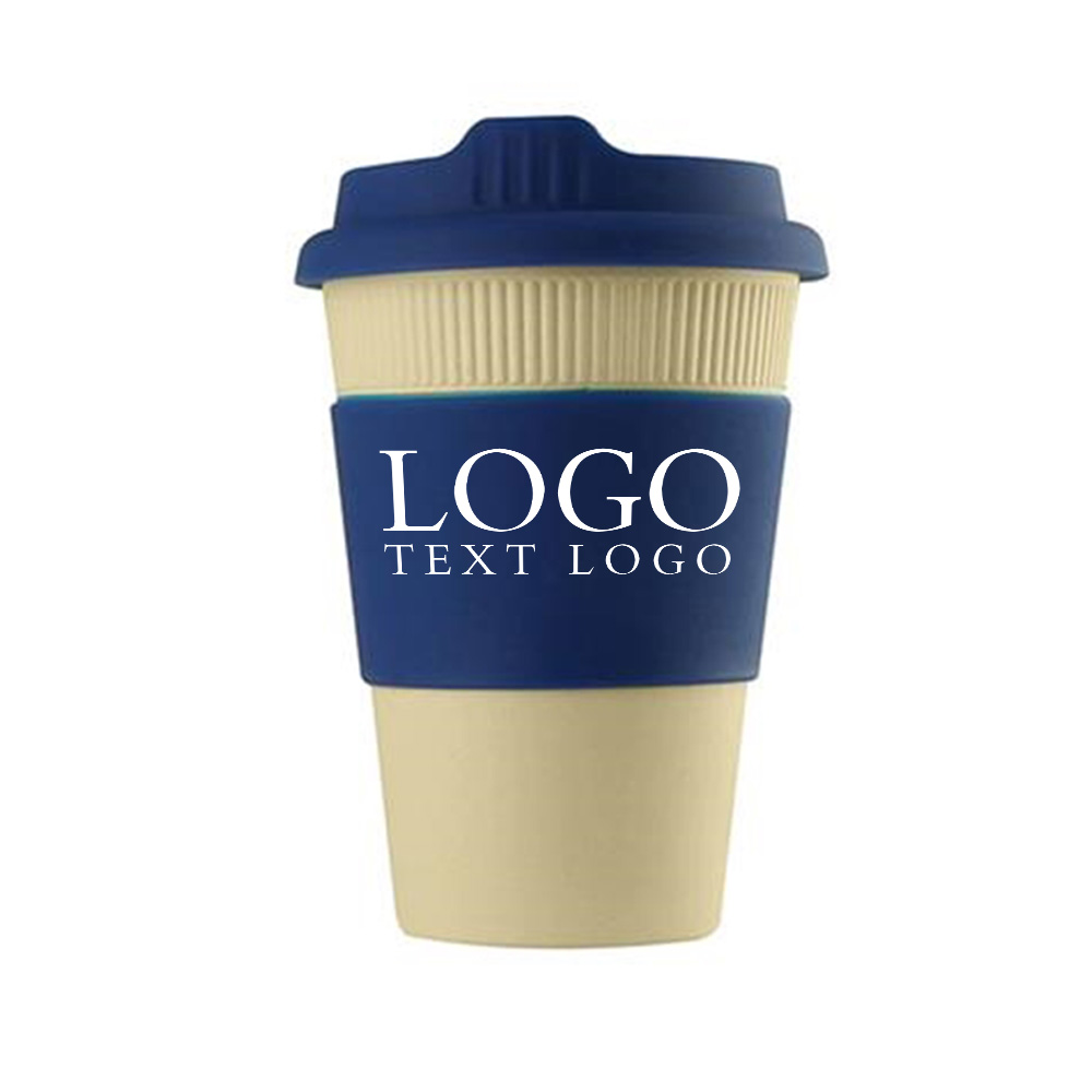 Blue Promo Plastic Travel Coffee Cups With Logo