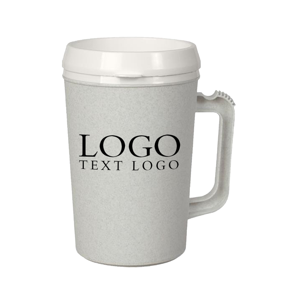Custom 34 Oz Insulated Mug Granite with Logo