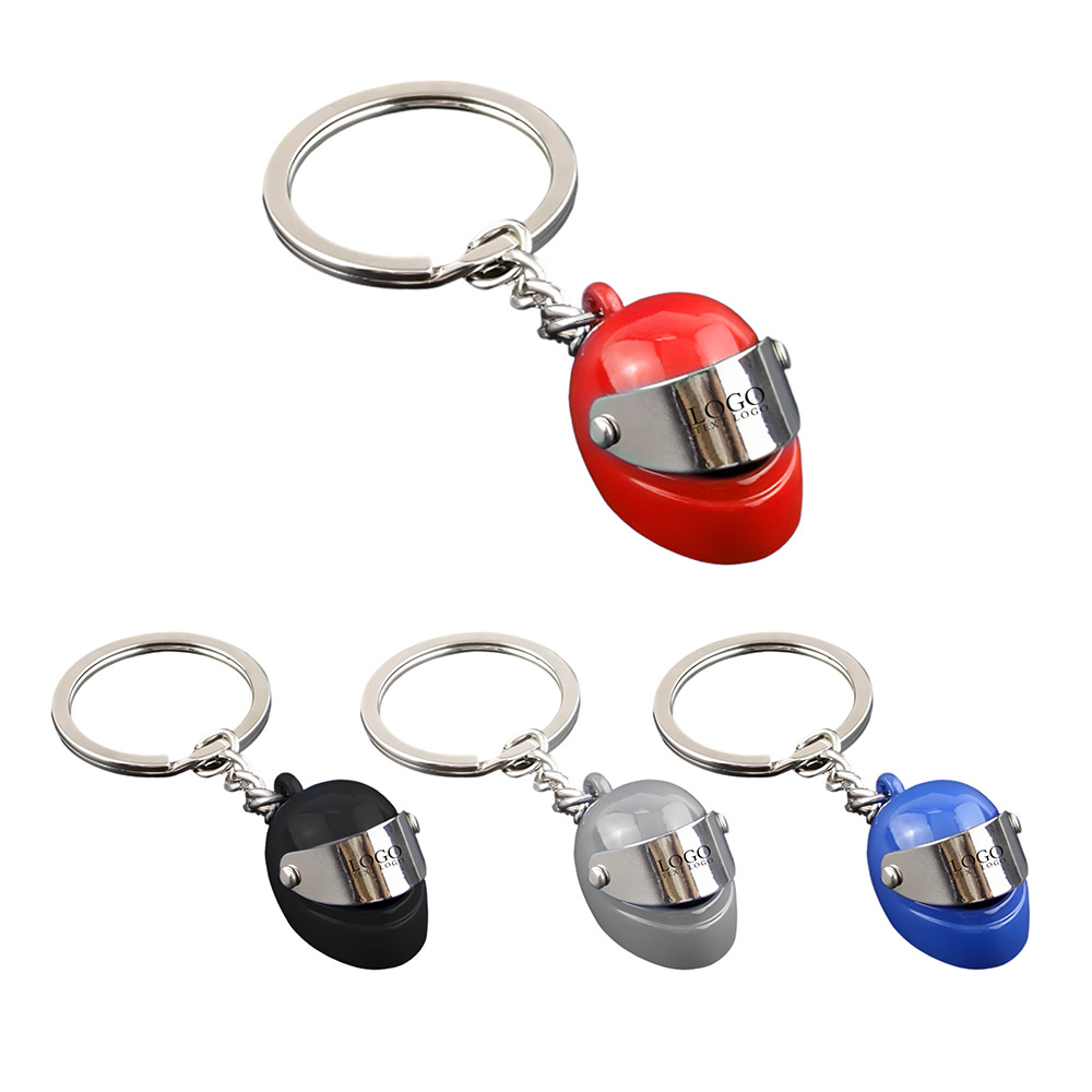 Custom Motorcycle Helmet Key Chain Multi Color
