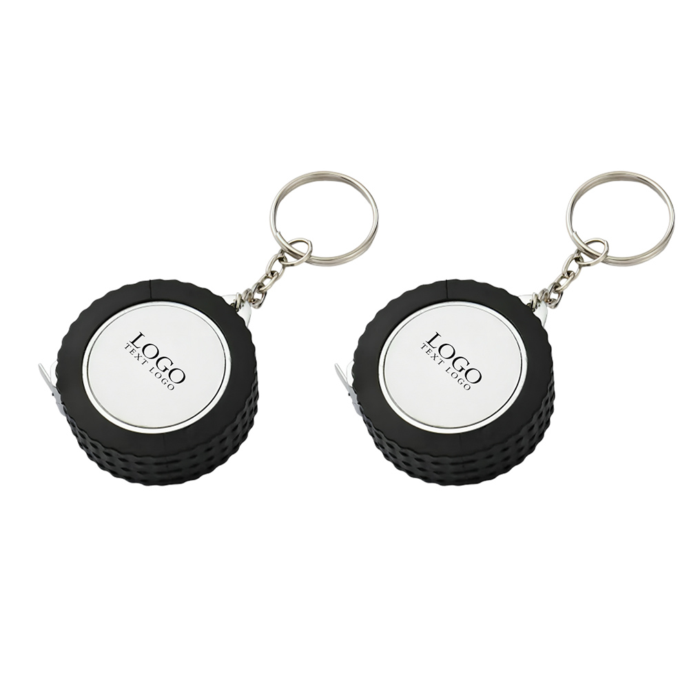 Custom Plastic Tire Tape Measure Keychain