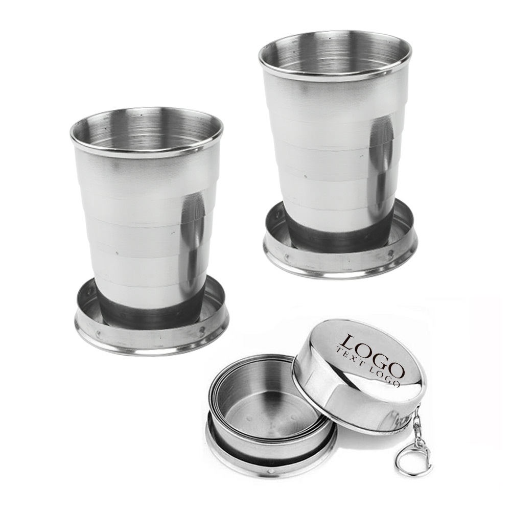 Custom Stainless Steel Collapsible Cup Keychain