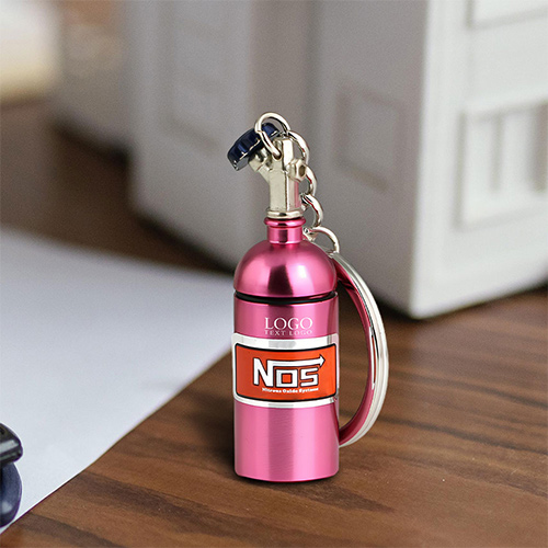 Nos Bottle Pill Box Container Keychain