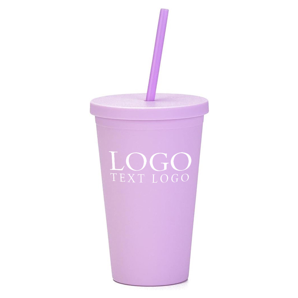 Light Purple Promo Pastel Colored Cup With Logo