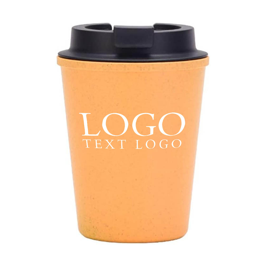 Orange Promo Eco-Friendly Reusable Coffee Cup With Logo