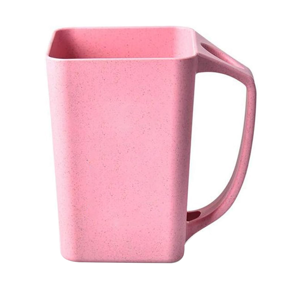 Pink Promo Eco Friendly Healthy Wheat Straw Plastic Mug