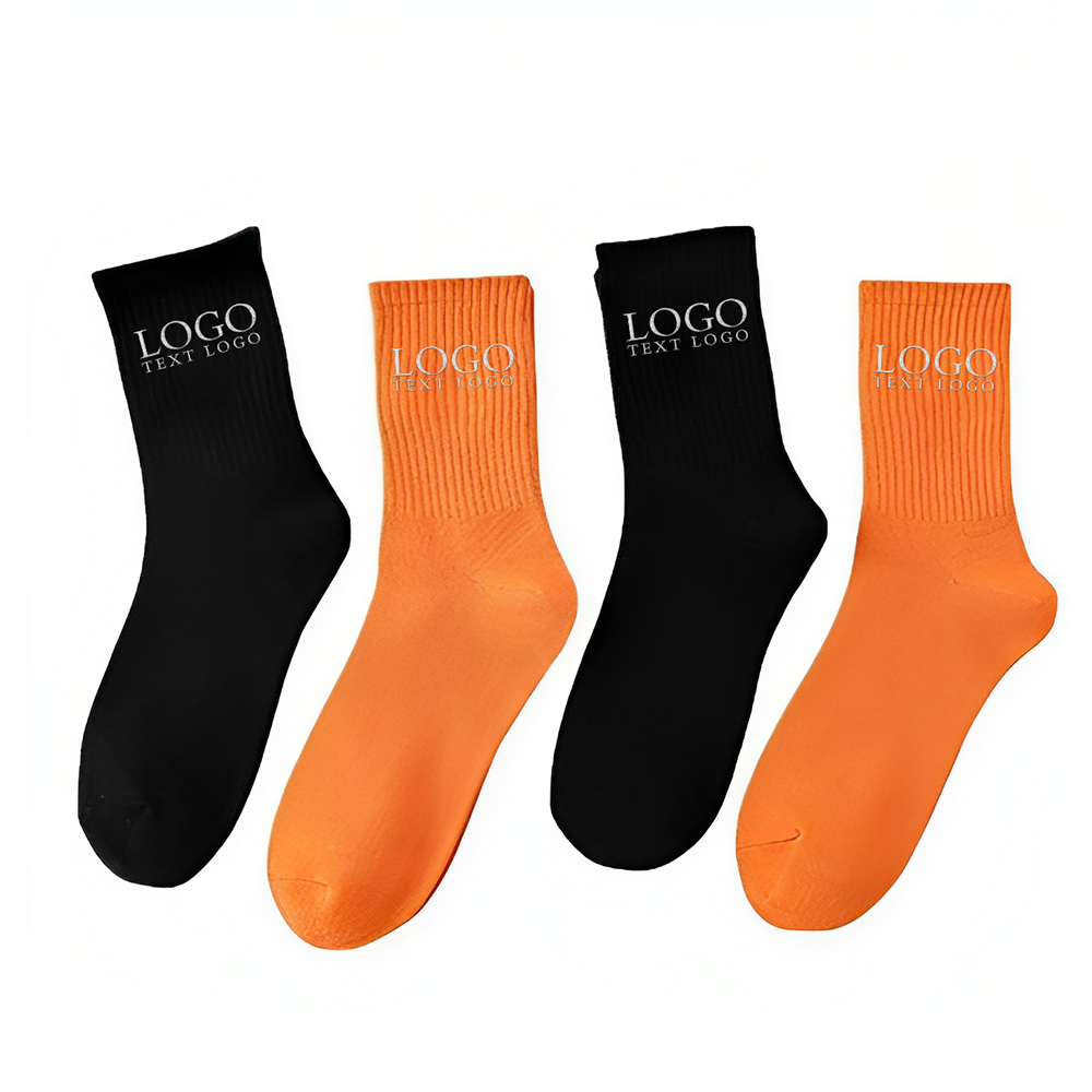 Plain Ribbed Socks Group With Logo