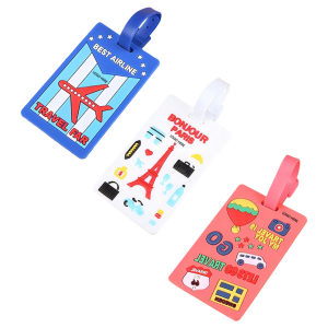 Promo PVC Soft Adhesive Travel ID Luggage Tags