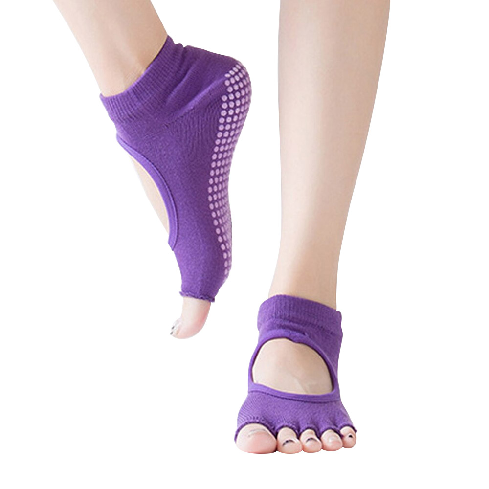 Purple Promo Yoga Socks