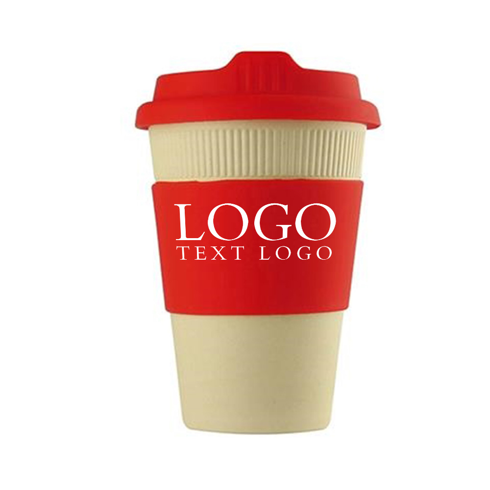 Red Promo Plastic Travel Coffee Cups With Logo