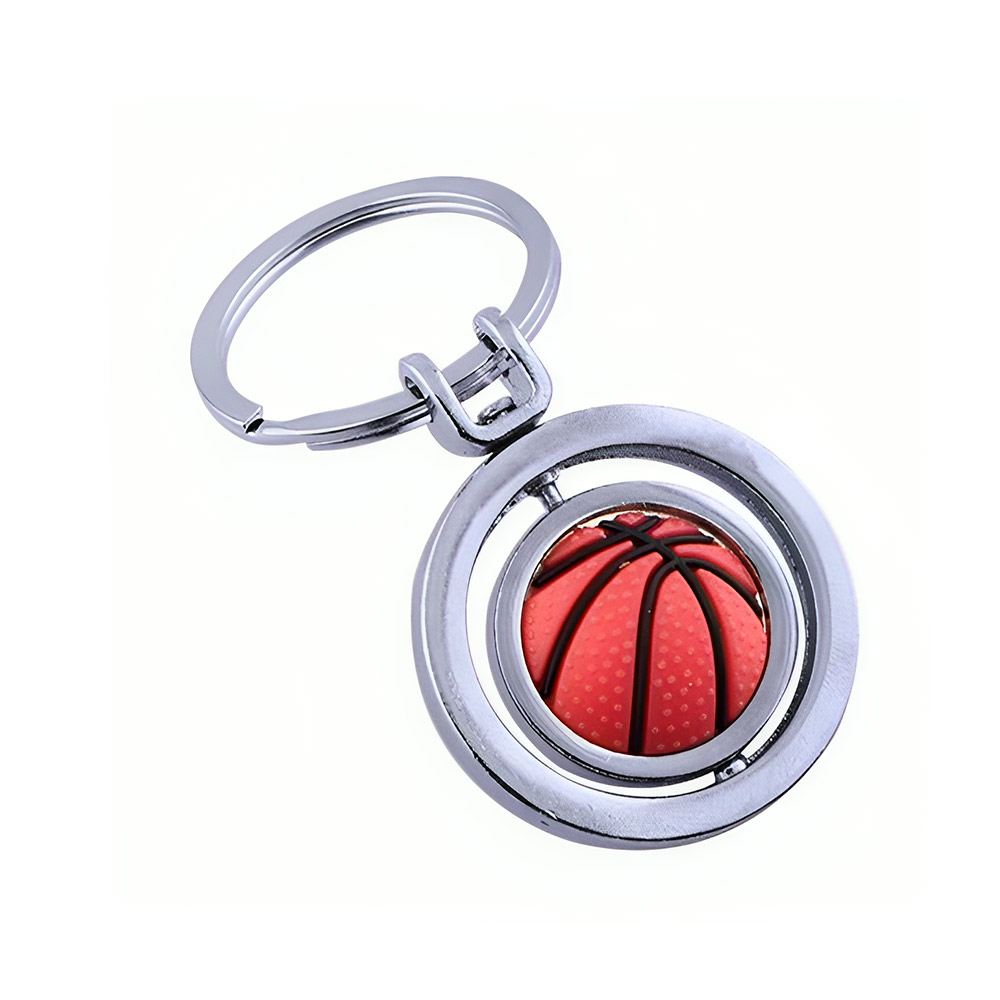 Rotating Basketball Keychain
