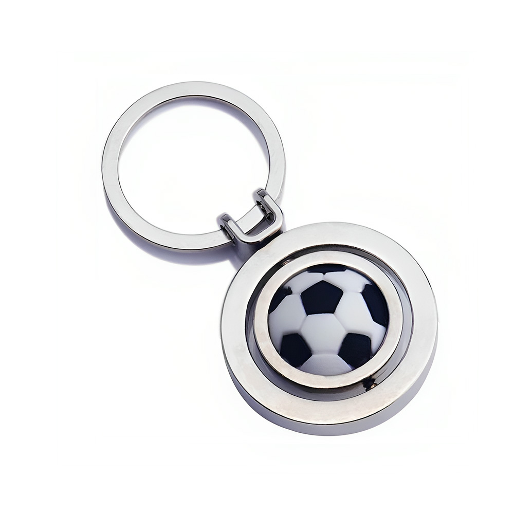 Rotating Football Keychain