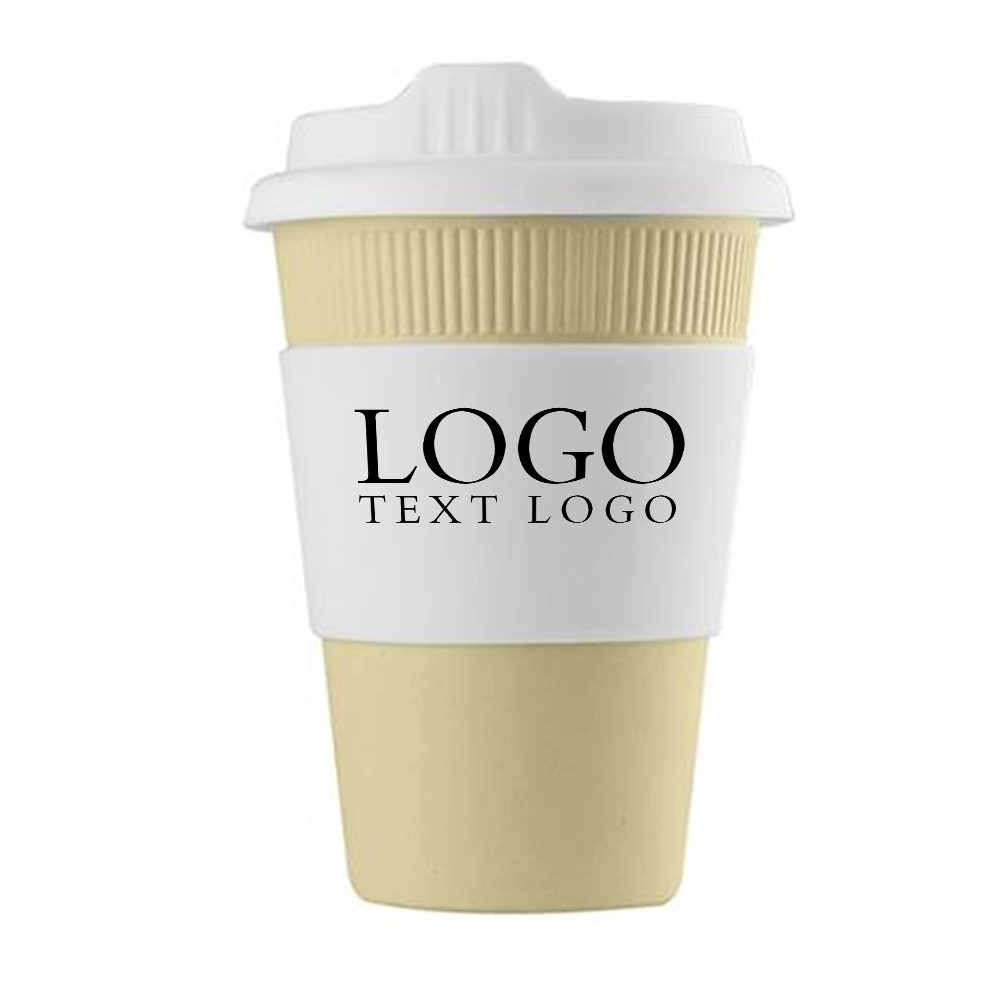 White Promo Plastic Travel Coffee Cups With Logo