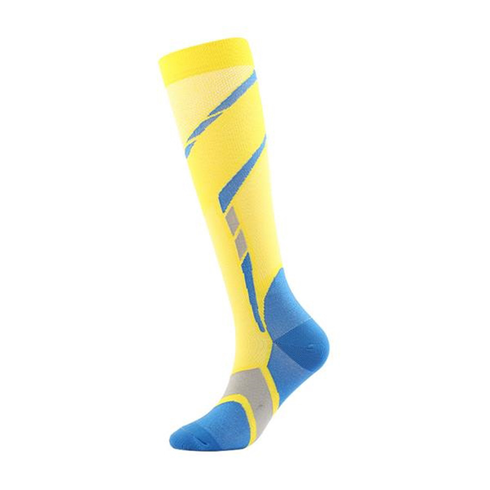 Yellow Promo Knee High Compression Sports Soccer Socks