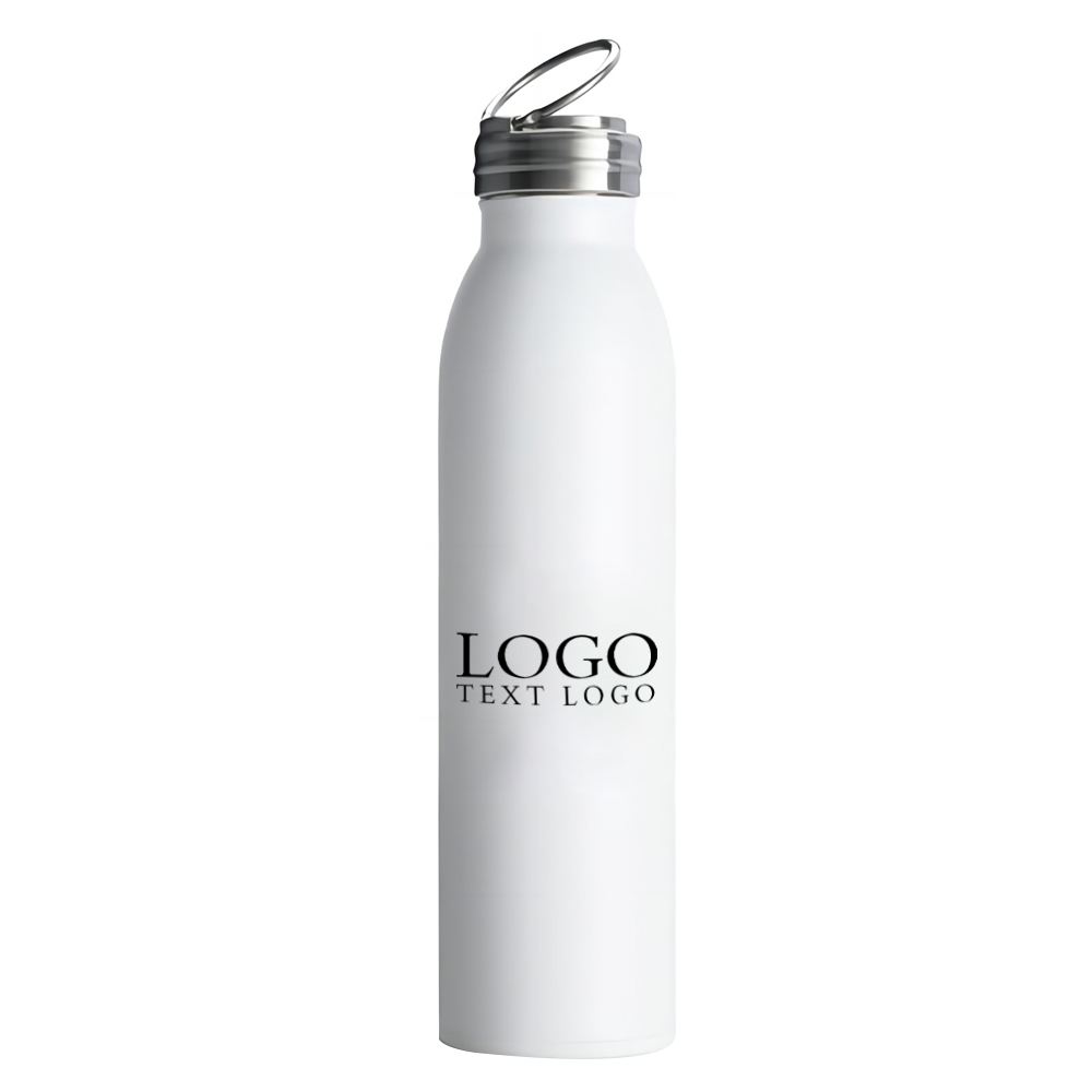 20 Oz Swig Life Stainless Steel Bottle White With Logo