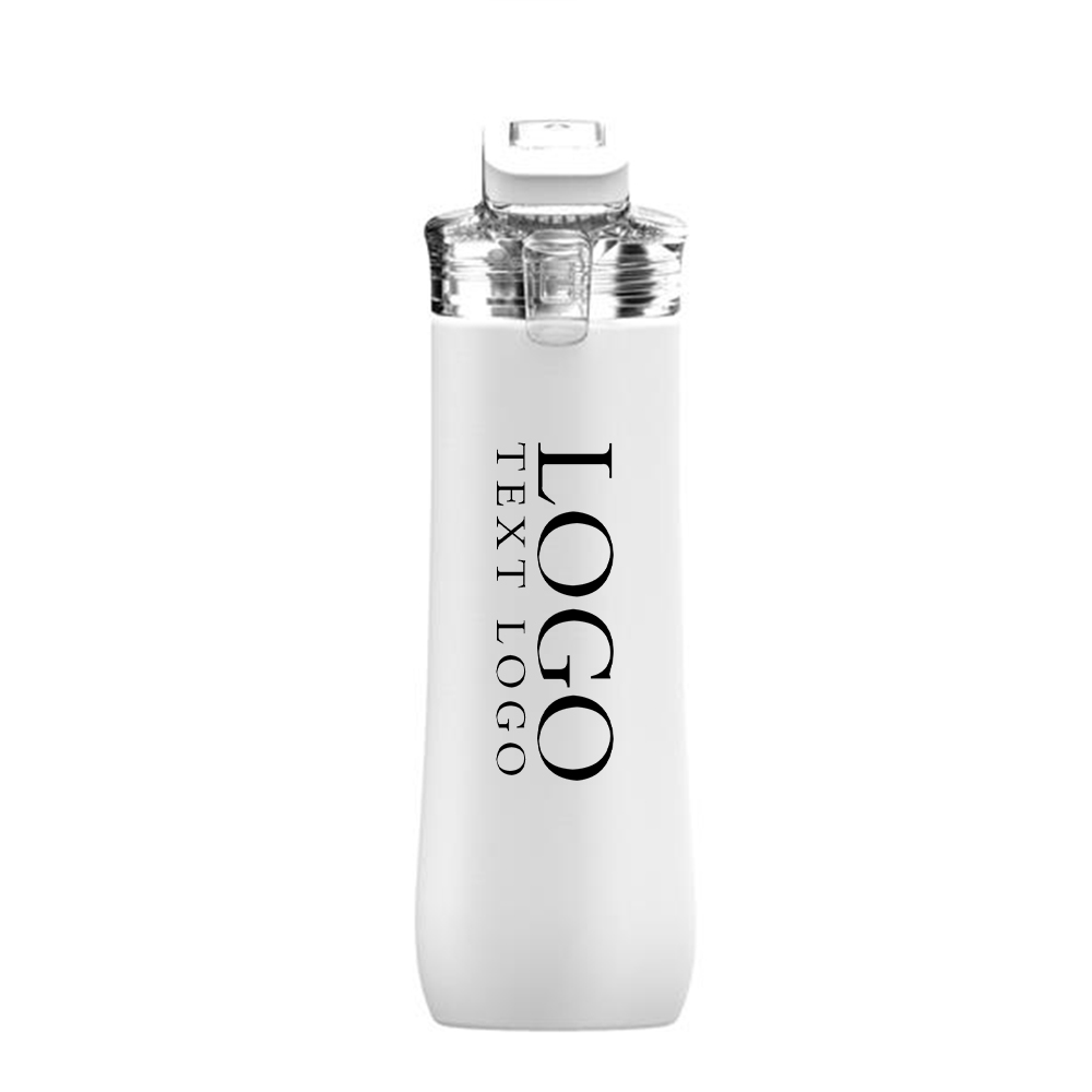 23 Oz Vincid Sports Bottle White With Logo