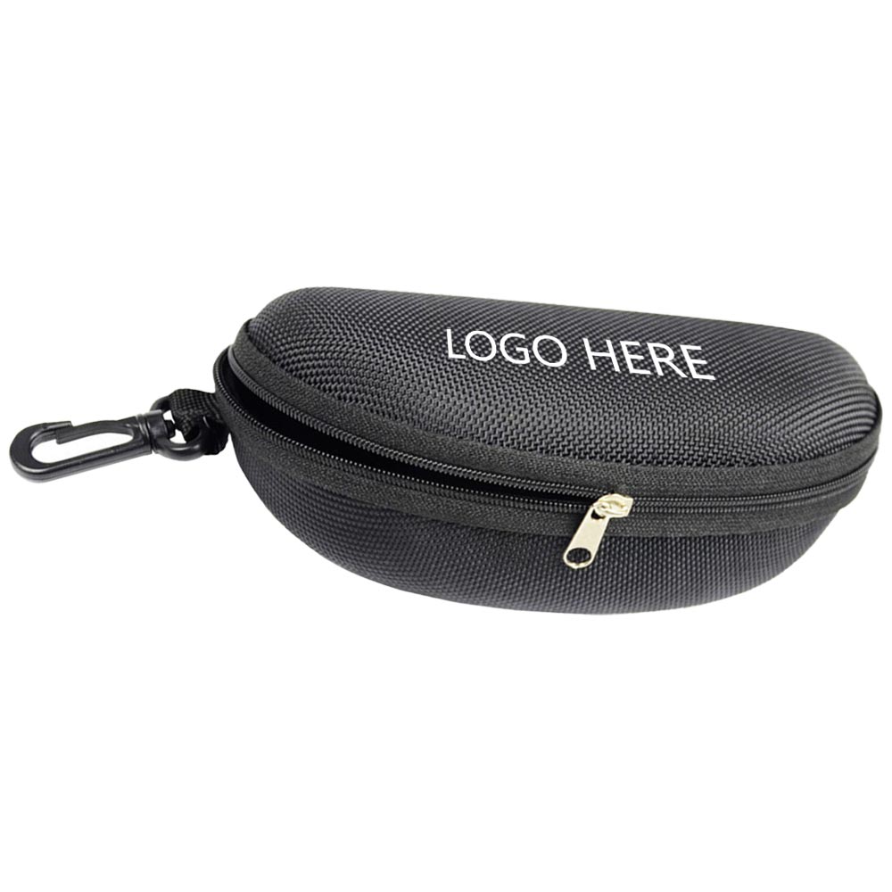 Black Promo Sunglasses Holder With Clip With Logo