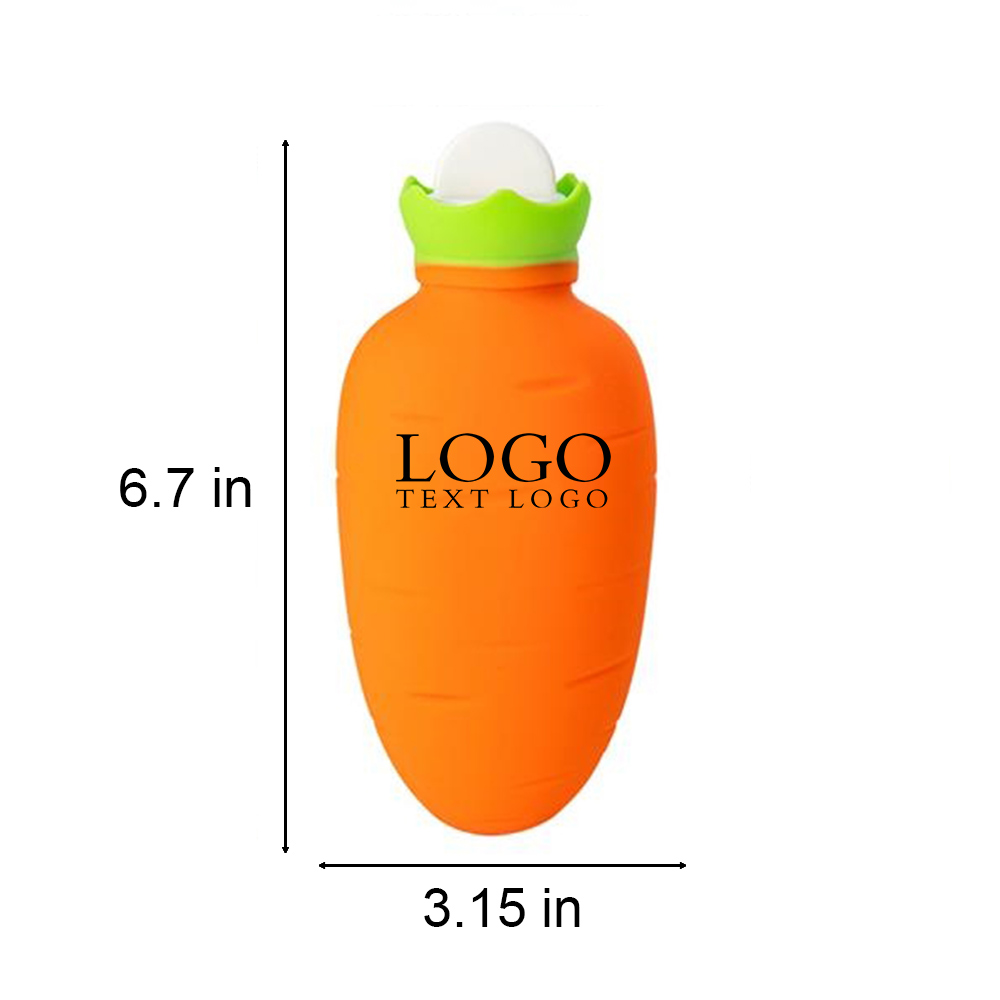 Carrot Shape Hand Warmer for Pain Relief Size Logo