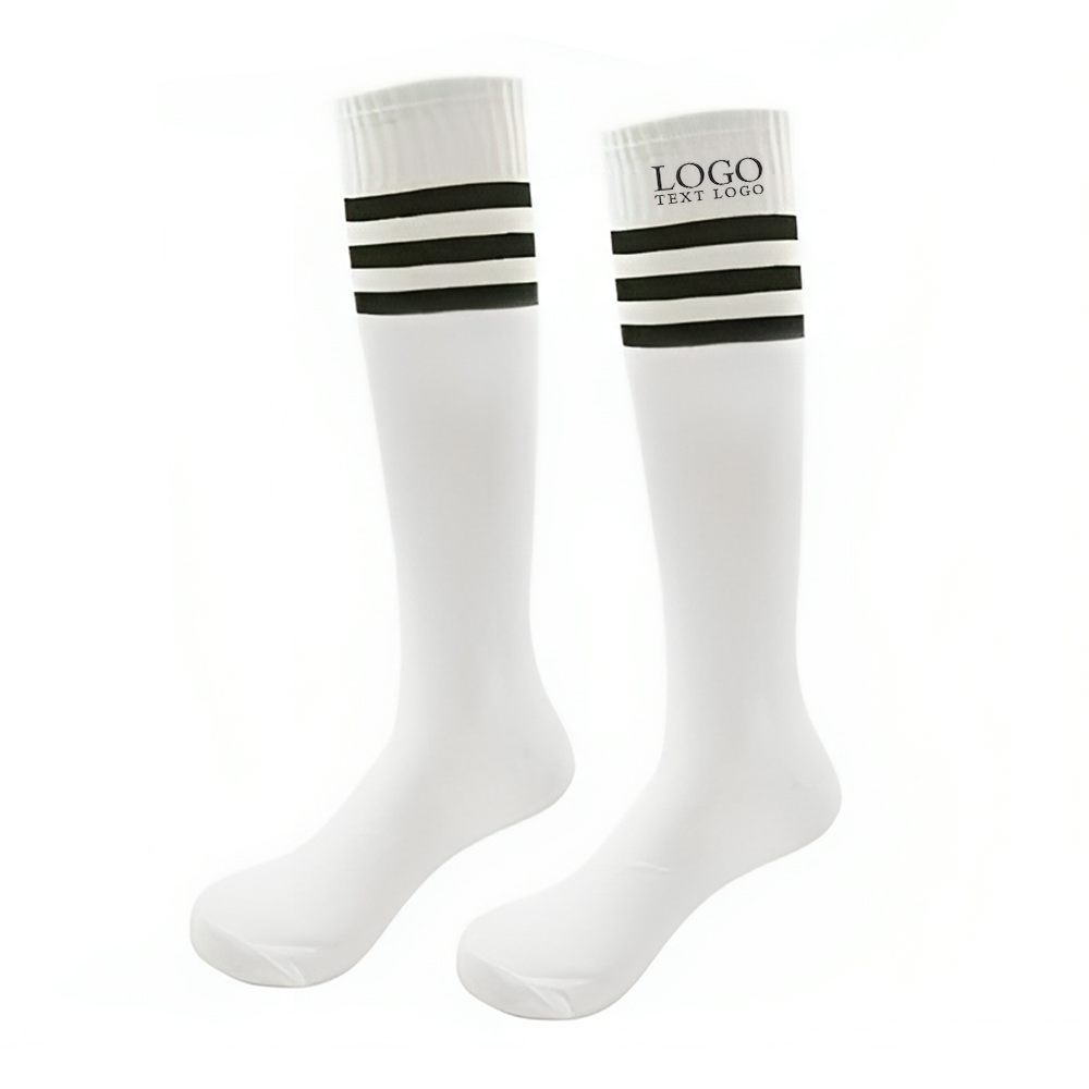 Custom Soccer Socks Sports Socks White With Logo