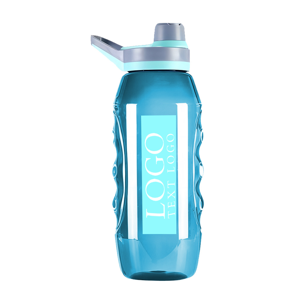 Fitness Water Bottle Blue With Logo