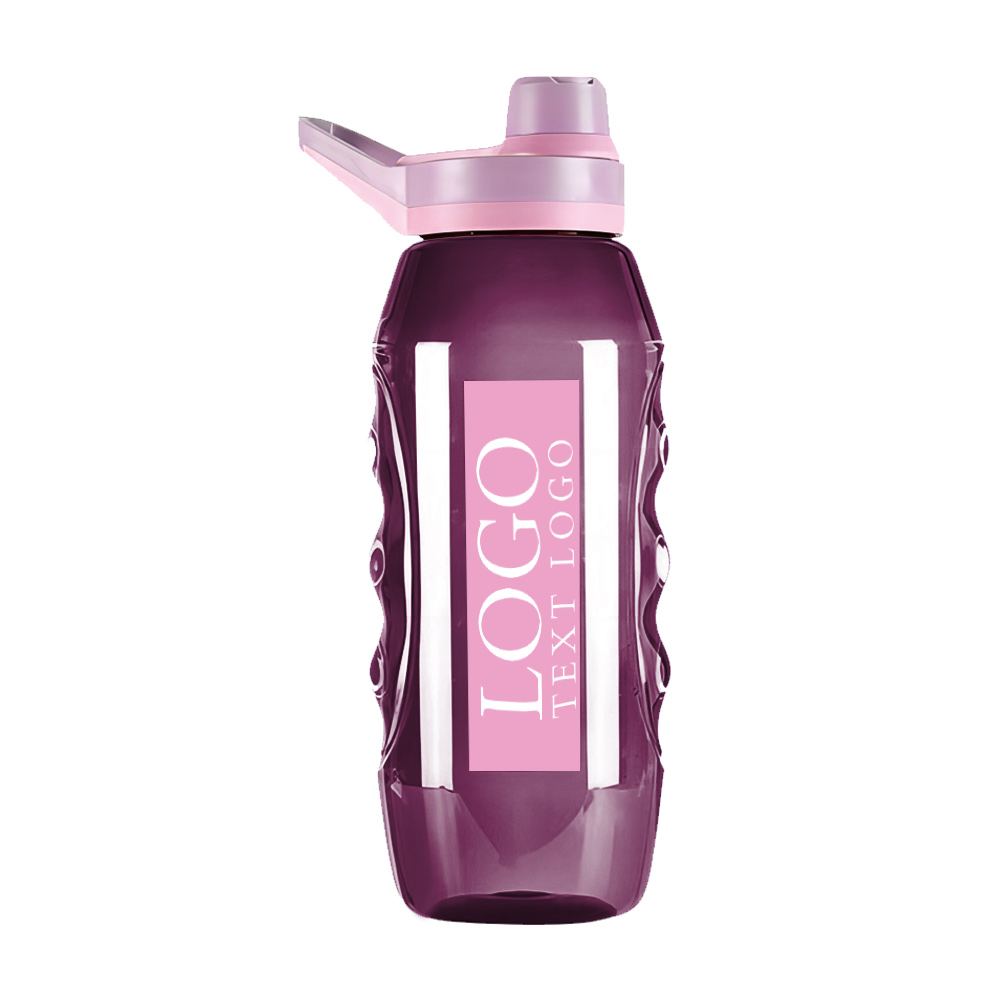Fitness Water Bottle Pink With Logo