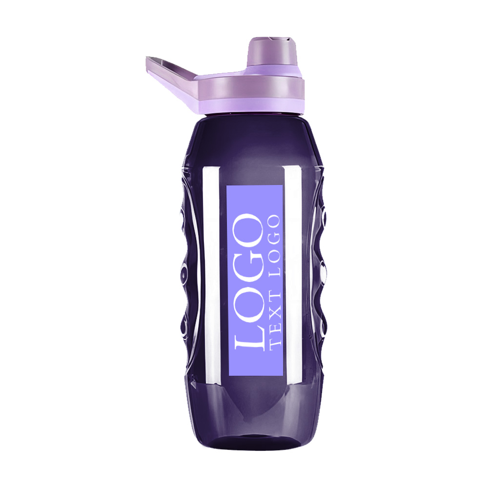 Fitness Water Bottle Purple With Logo
