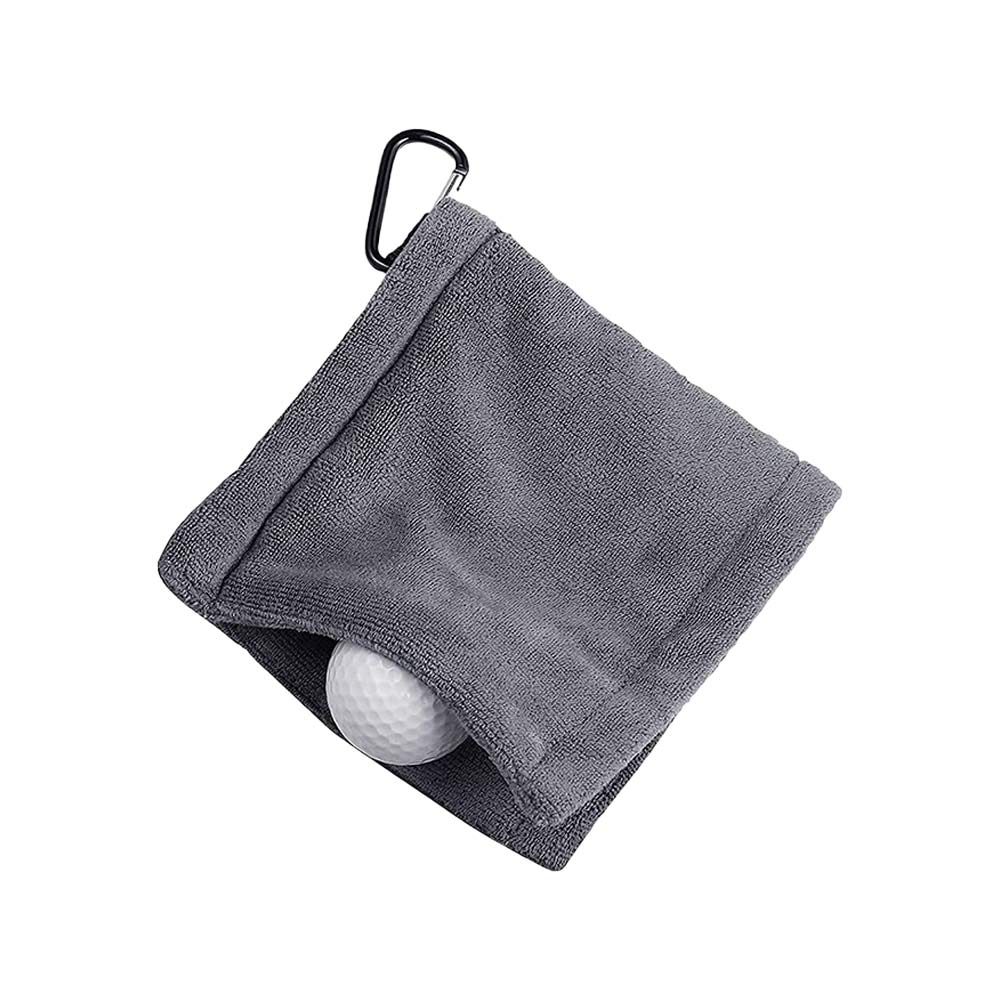 Gray Promo Golf Ball Cleaner Towel