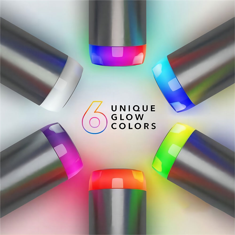 HidrateSpark Pro 24 oz Water Bottle With Straw Lid Bottom Effect