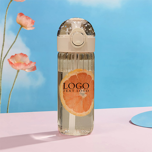 Milk Juice Cute Water Bottle with Time Scale