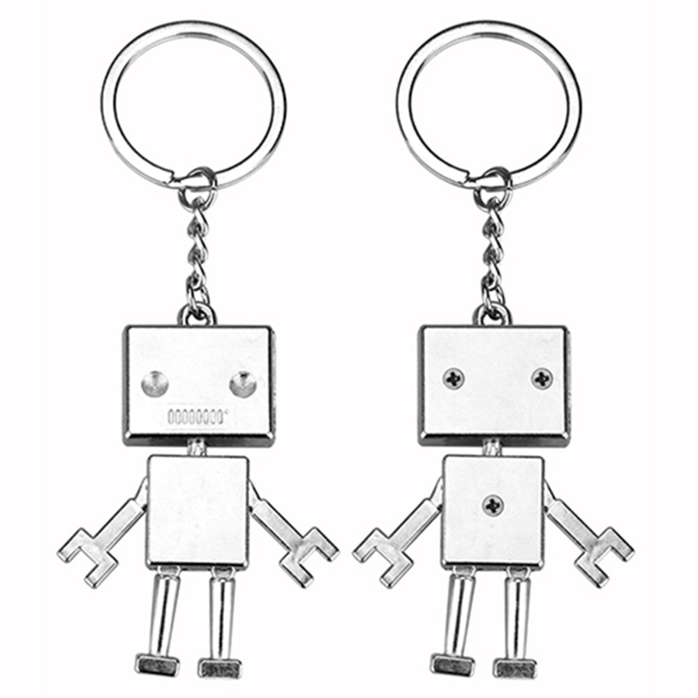Silver Promo Robot Shaped Key Chain