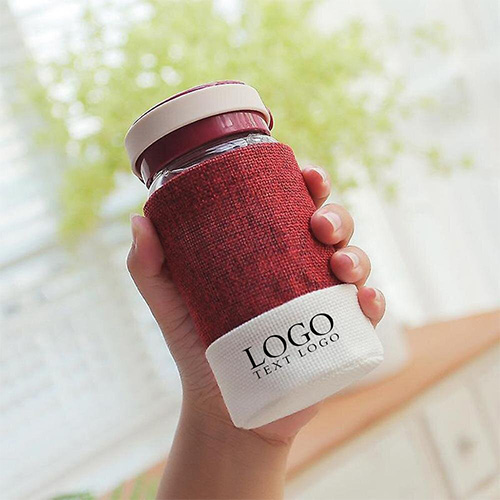 Small Wide Mouth Glass Milk Bottle with Lid