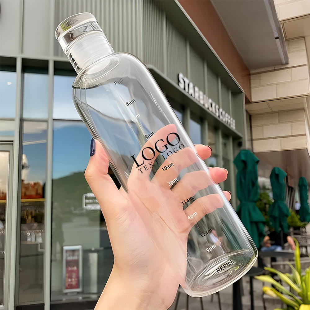 Time scale plastic water bottle Large