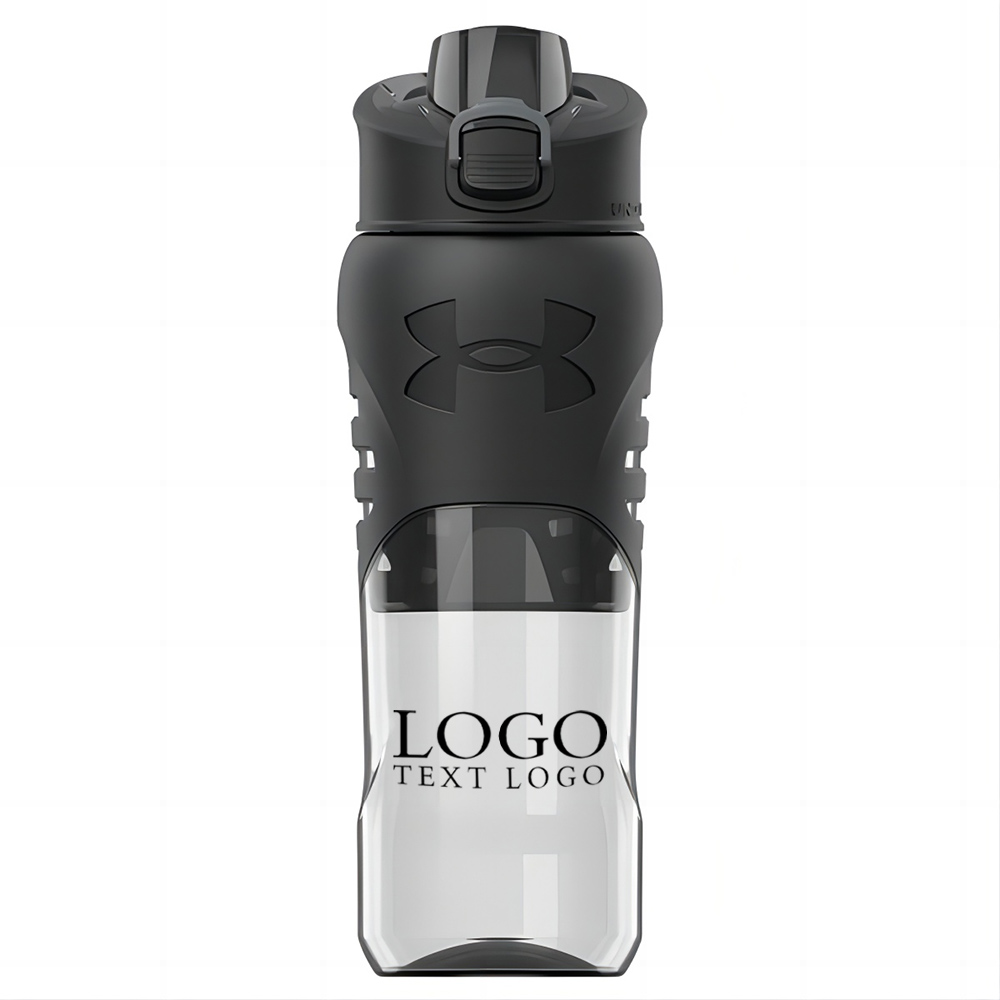 Under Armour 24 oz Draft Grip Bottle Clear With Logo