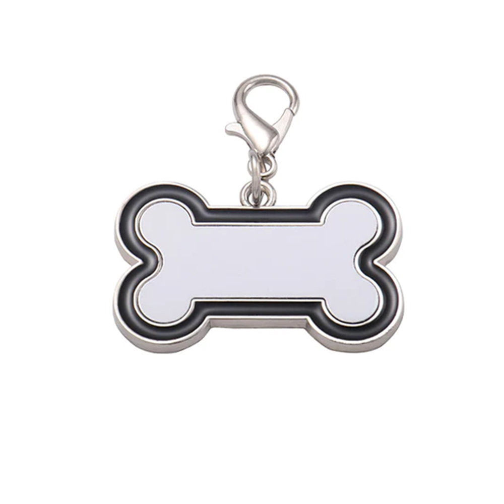 Black Promo Bone Shaped Dog Tag