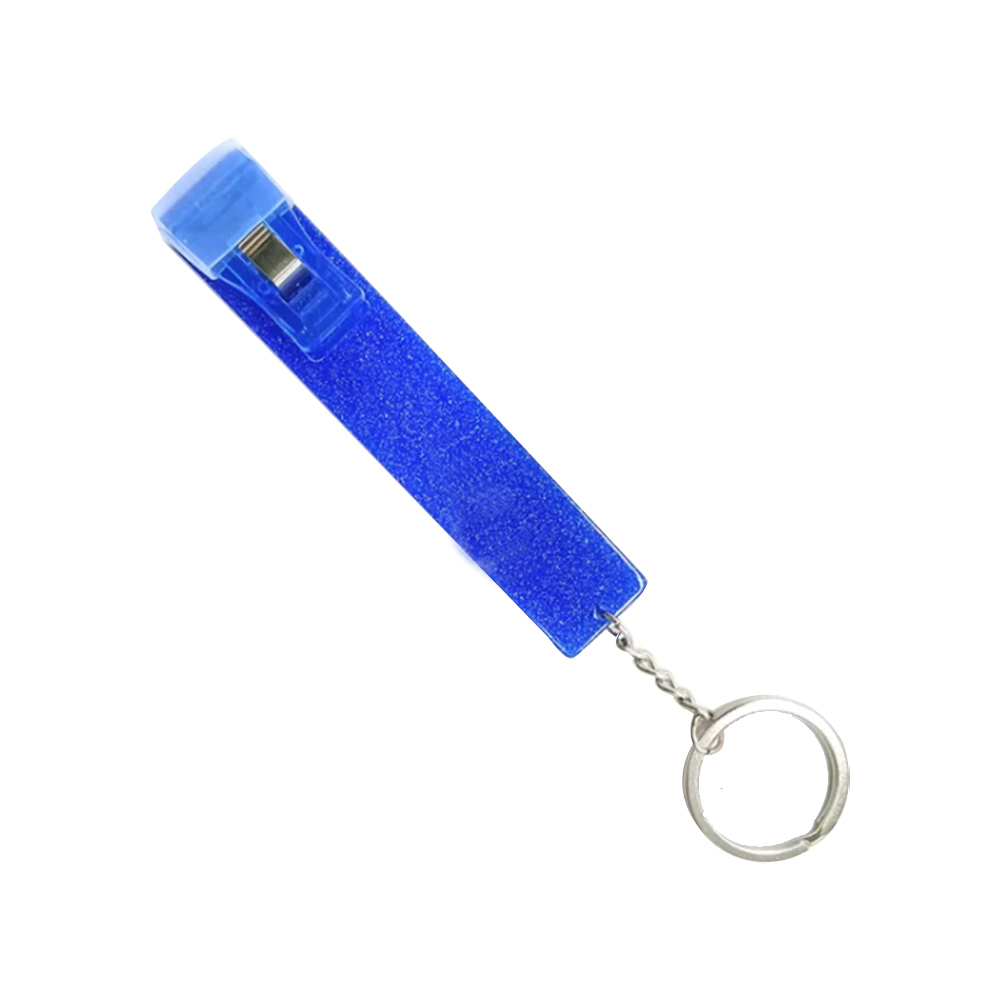 Blue Promo Card Grabber Keychain