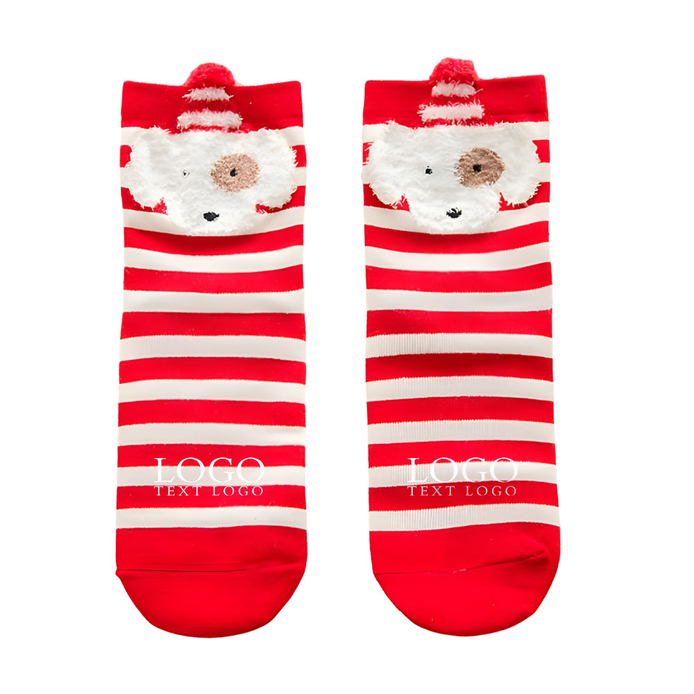 Christmas Cotton Socks Multi Color 3 With Logos